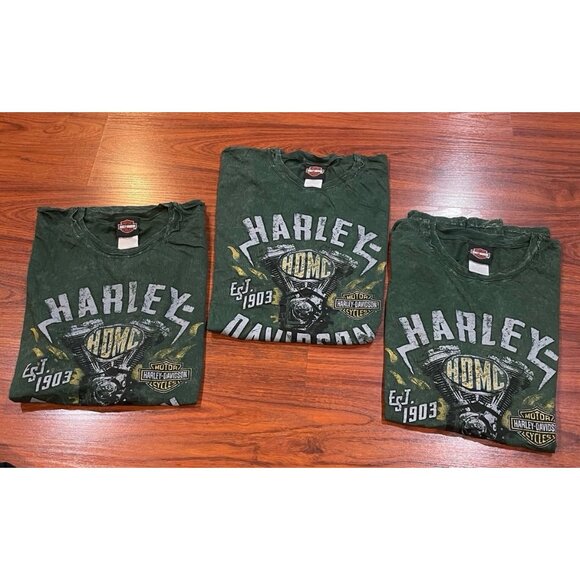 HARLEY DAVIDSON MENS LOT OF 3 SHIRTS SIZES XL - Picture 1 of 5